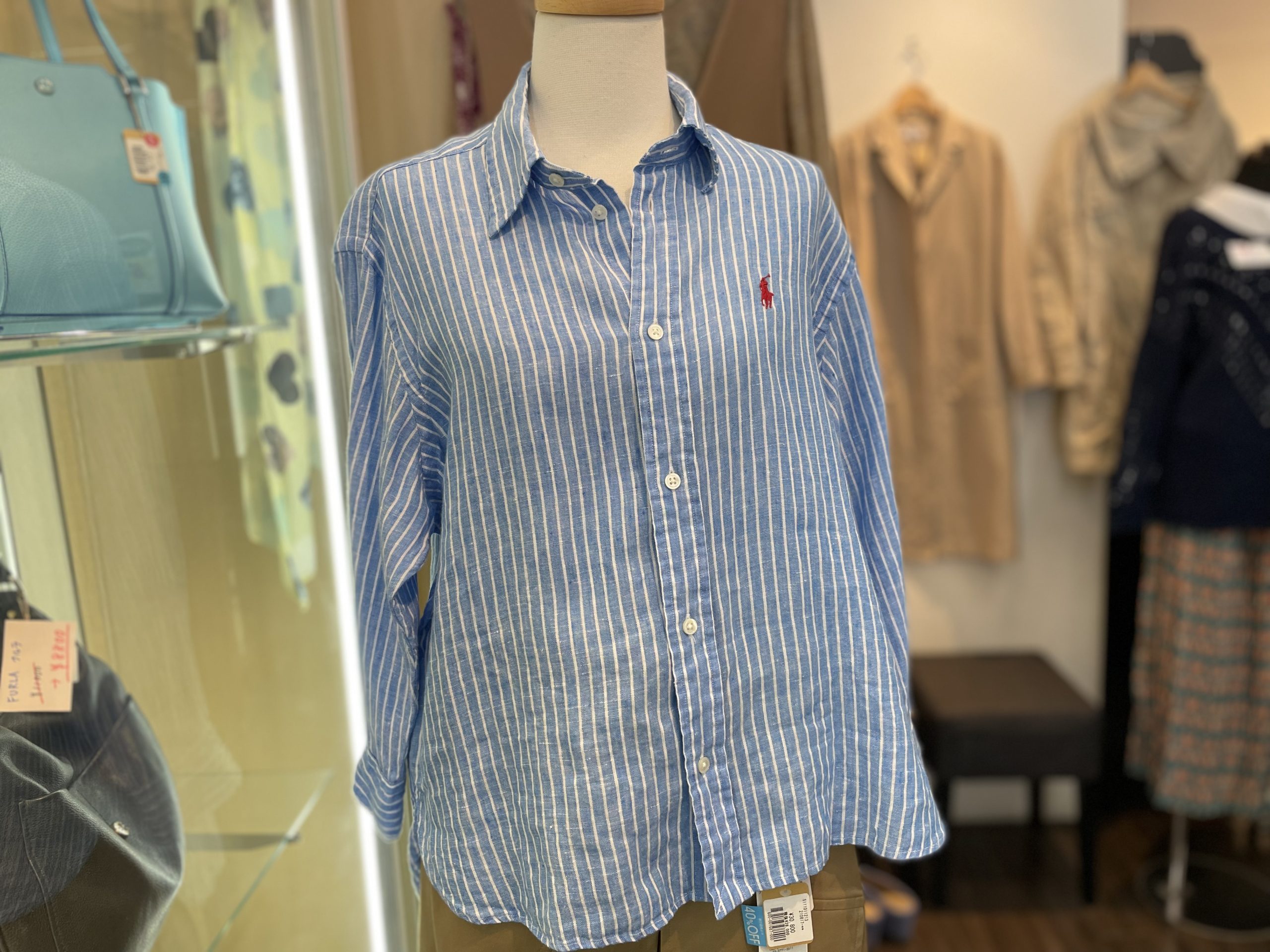 RALPH LAUREN ラルフローレンの麻シャツ – リサイクルブティック ウーボ